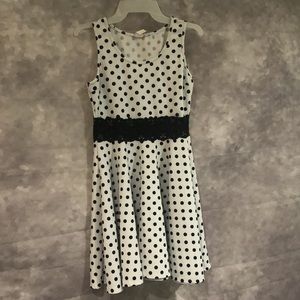 Black and White, Lacy, Mini Dress